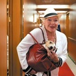 Line Renaud et son chien