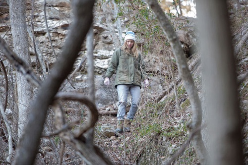 jennifer lawrence dans les bois