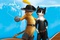 le chat et son amie