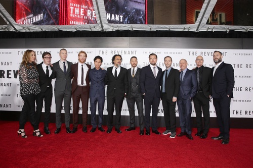 Equipe et casting du tournage du film "The Revenant"