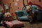lapin-a-poids dans gros pois et petit point
