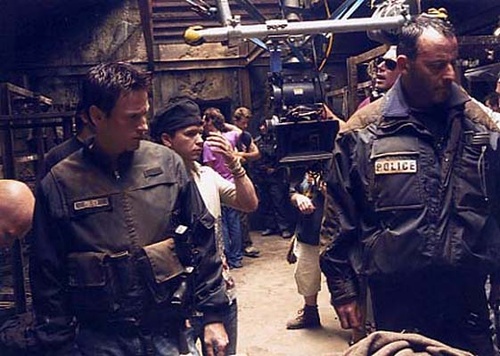 benoit magimel jean reno pendant le tournage - Les rivières pourpres 2 - les anges de l'apocalypse