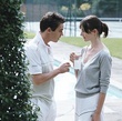 emily mortimer   jonathan rhys meyers - Match Point