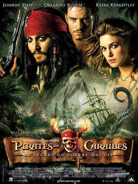 Affiche du film Pirates des Caraïbes 2 : Le secret du coffre maudit 
