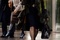 meryl streep en manteau noir