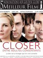Affiche du film Closer, entre adultes consentants