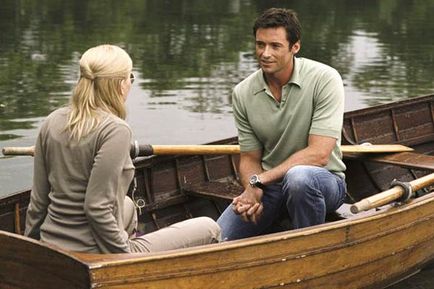 scarlett johansson hugh jackman en bateau