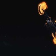 ghost rider en plein saut
