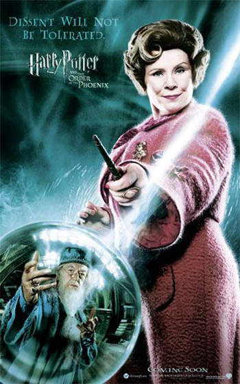 affiche du film harry potter ombrage dumbledore
