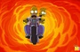 Homer et Bart à moto