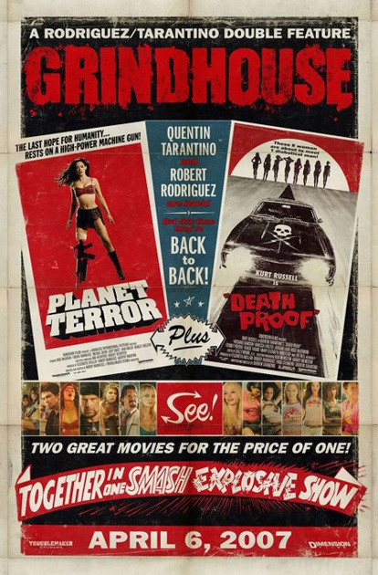 affiche promotionnelle de grindhouse