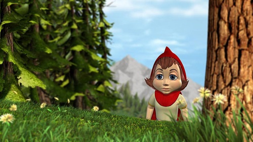 rouge dans les bois
