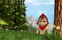 rouge dans les bois