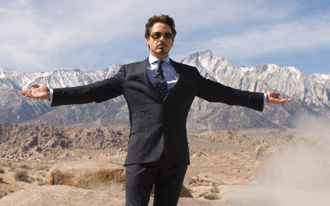 robert downey jr tony stark desert - Iron Man