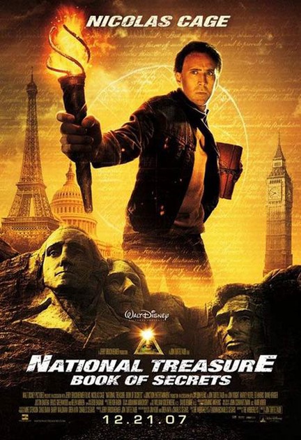 affiche promo du film benjamin gates et le livre des secrets