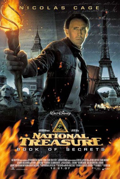 affiche promotionnelle du film benjamin gates et le livre des secrets