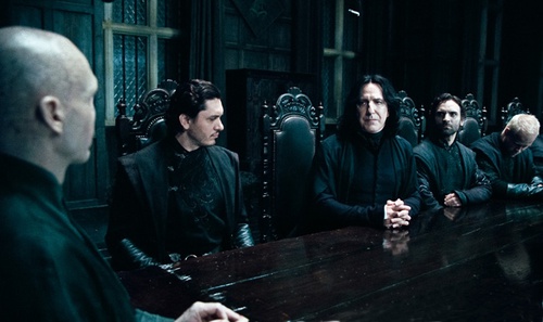 alan rickman face a voldemort