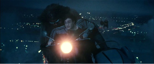 hagrid et harry en moto volante