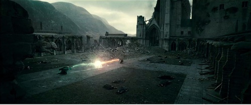 le combat entre voldemort et harry potter