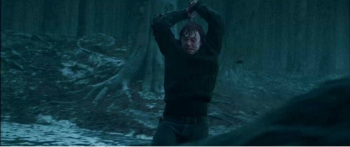 ron en plein combat
