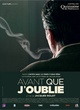 Affiche du film Avant que j'oublie