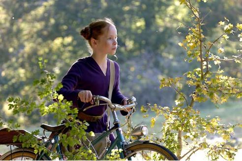 Bertille Noel Bruneau à vélo