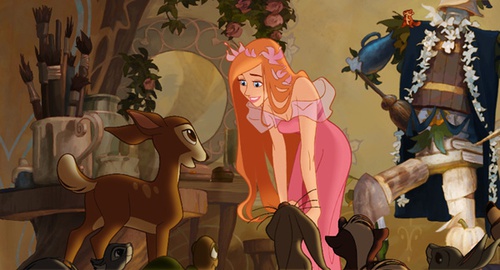 giselle et la biche