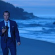 Jean Dujardin sur la plage