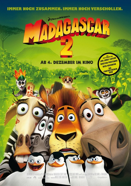 madagascar 2 affiche allemande