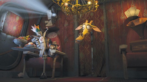 melman et les lemuriens
