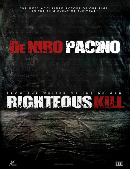 righteous kill affiche - La Loi et l'ordre