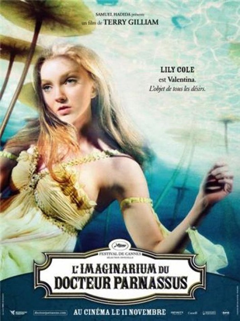 affiche promotionnelle l'imaginarium du docteur parnassus lily cole
