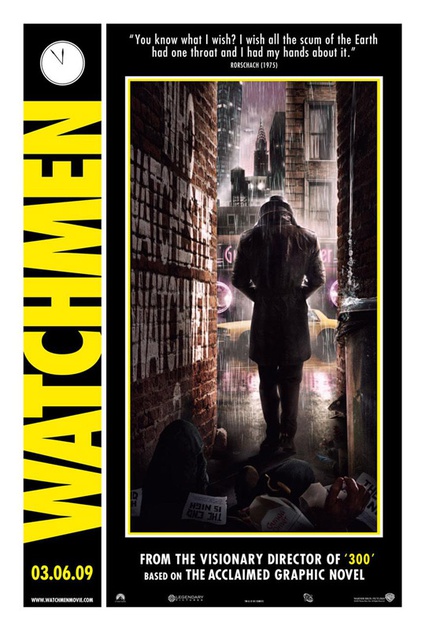 affiche amearicaine noire 5 - Watchmen : les gardiens
