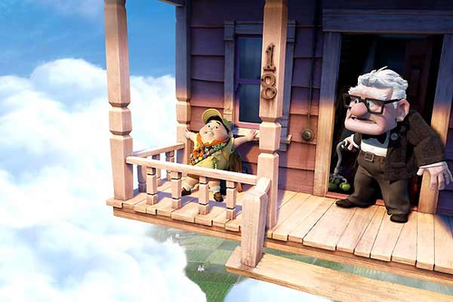 Carl et Russell s'envolent