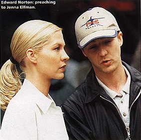 jenna elfman ecoutant les conseils d edward norton realisateur