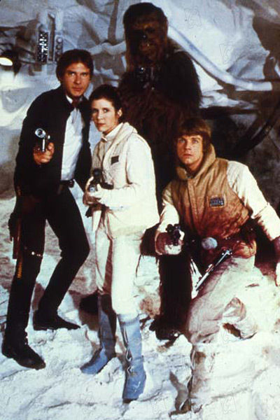 harrisson ford carrie fisher peter mayhew mark hammill - Star Wars : Episode 5 - l'empire contre attaque