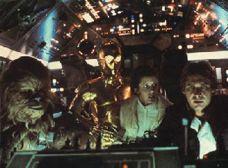 peter mayhew anthony daniels carrie fisher harrison ford - Star Wars : Episode 5 - l'empire contre attaque