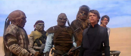 chewbacca han solo mark hamill - Star Wars : Episode 6 - Le retour du jedi