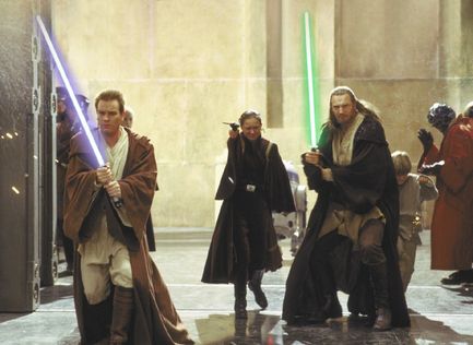 ewan mcgregor natalie portman liam neeson jake lloyd - Star Wars : Episode 1 - La menace fantôme