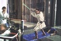 ewan mcgregor pendant le tournage - Star Wars : Episode 1 - La menace fantôme