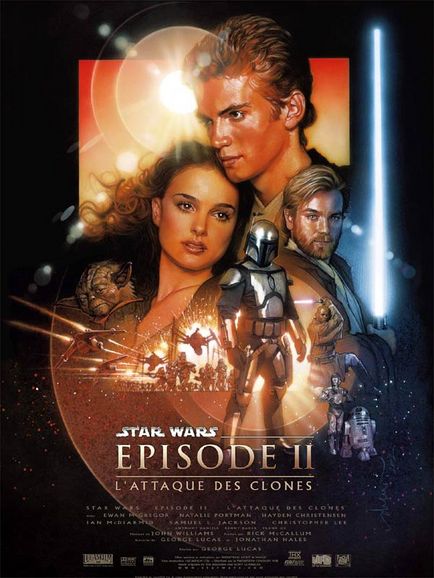 affiche du film star wars episode 2 l attaque des clones - Star Wars : Episode 2 - L'attaque des clones