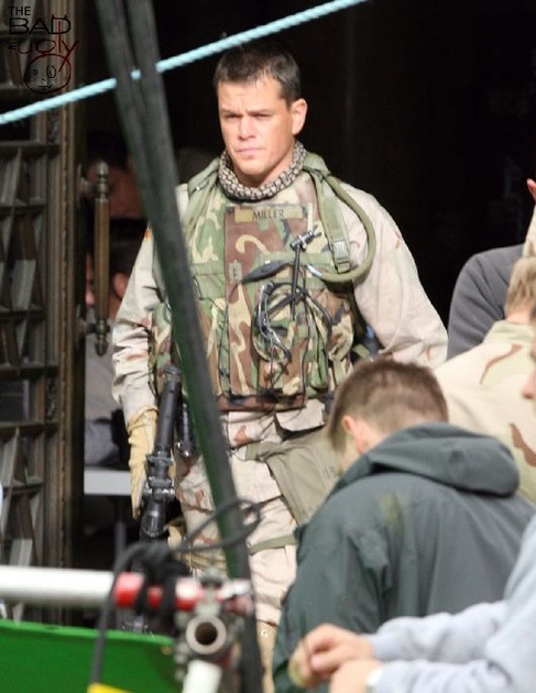 matt damon sur le tournage de green zone