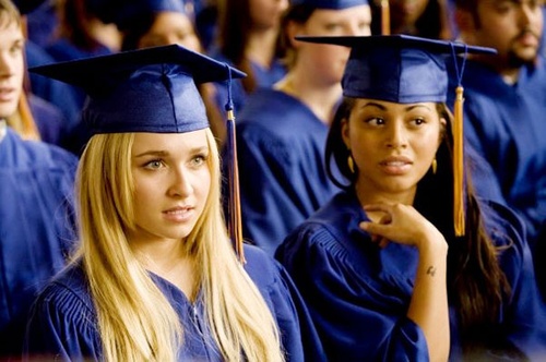 paul rust et hayden panettiere remise de diplomes