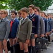 les enfants en rang