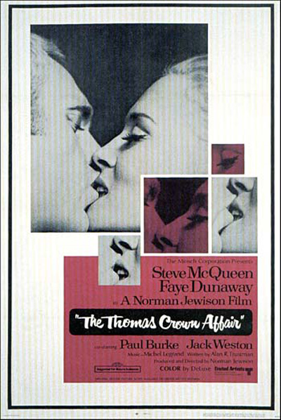 l affaire thomas crown affiche usa - L'Affaire Thomas Crown (1968)