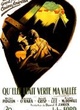 Affiche du film Qu'elle était verte ma vallée