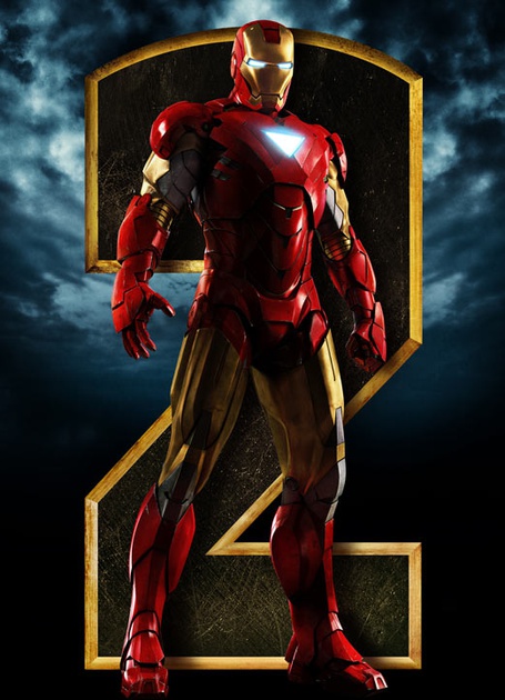 Affiche Iron Man 2 rouge