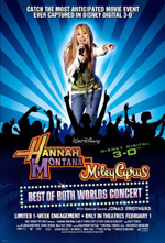 Affiche du film Hannah Montana et Miley Cyrus : le concert événement en 3D