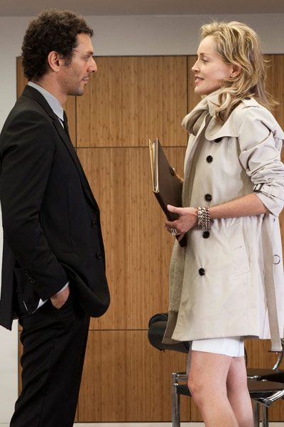 tomer sisley face a sharon stone
