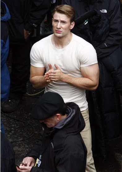 chris evans tournage captain america